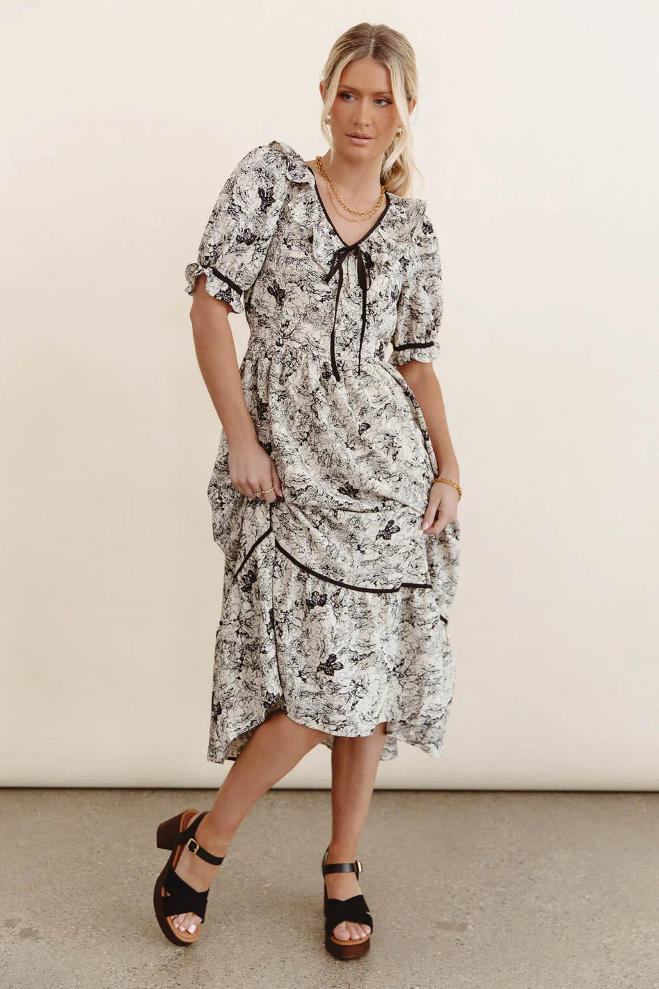 Petra Floral Midi Dress