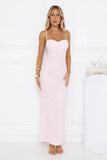 Love Bitten Lace Maxi Dress Pink