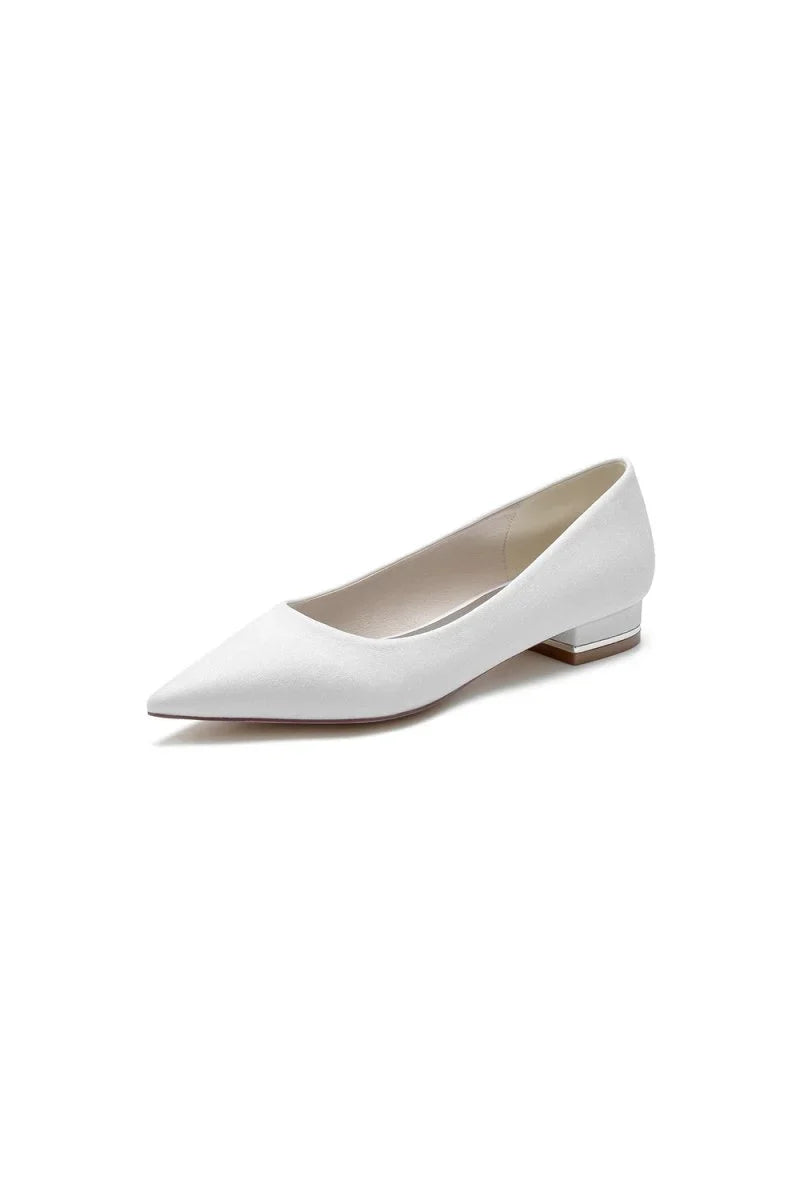 Simple Sequin Pointed Toe Flats