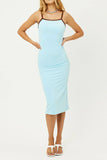 Quinn Terry Midi Dress Dolphin