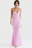 pink maxi dress
