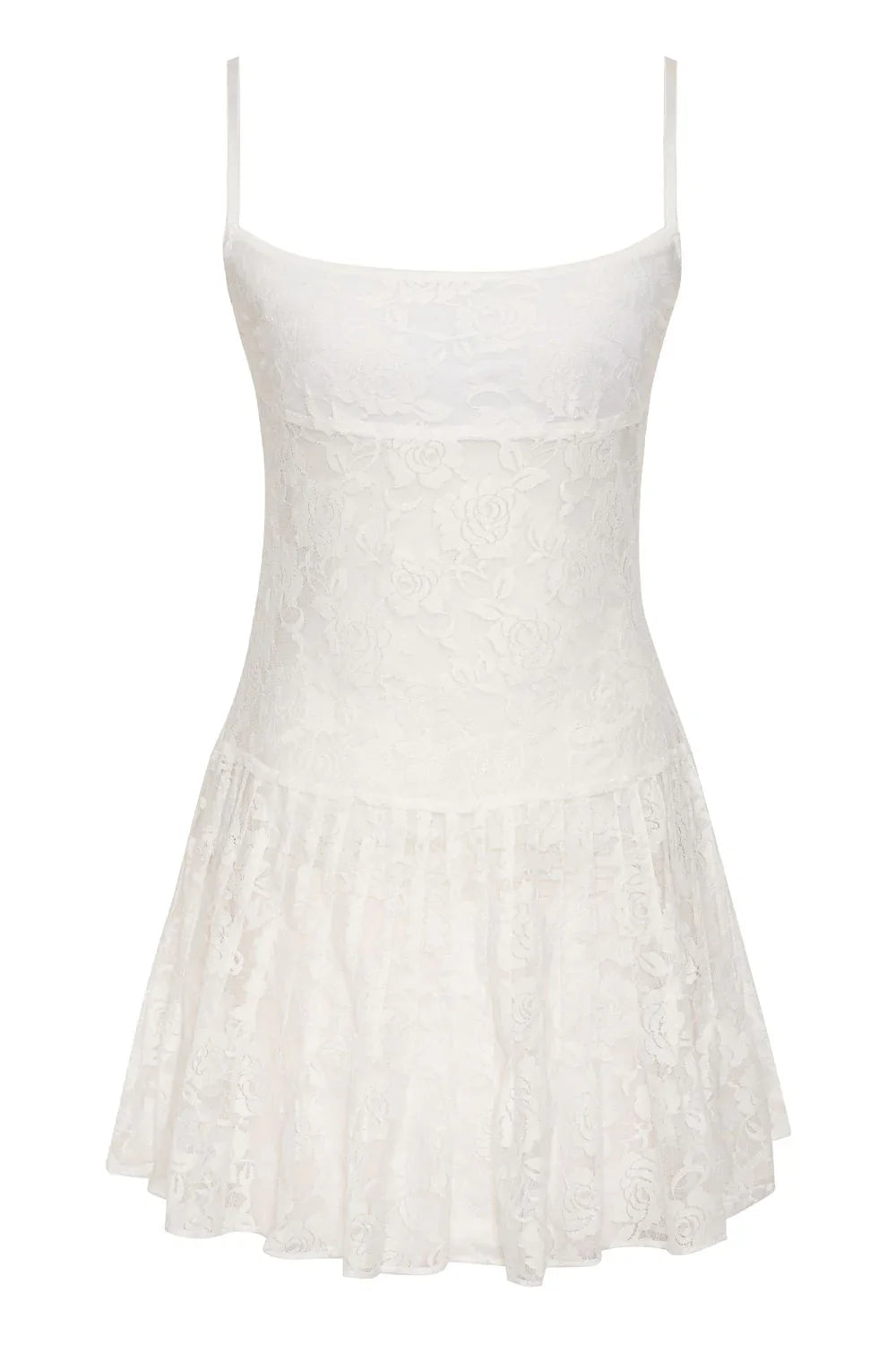 Carlotta Lace Mini Dress White