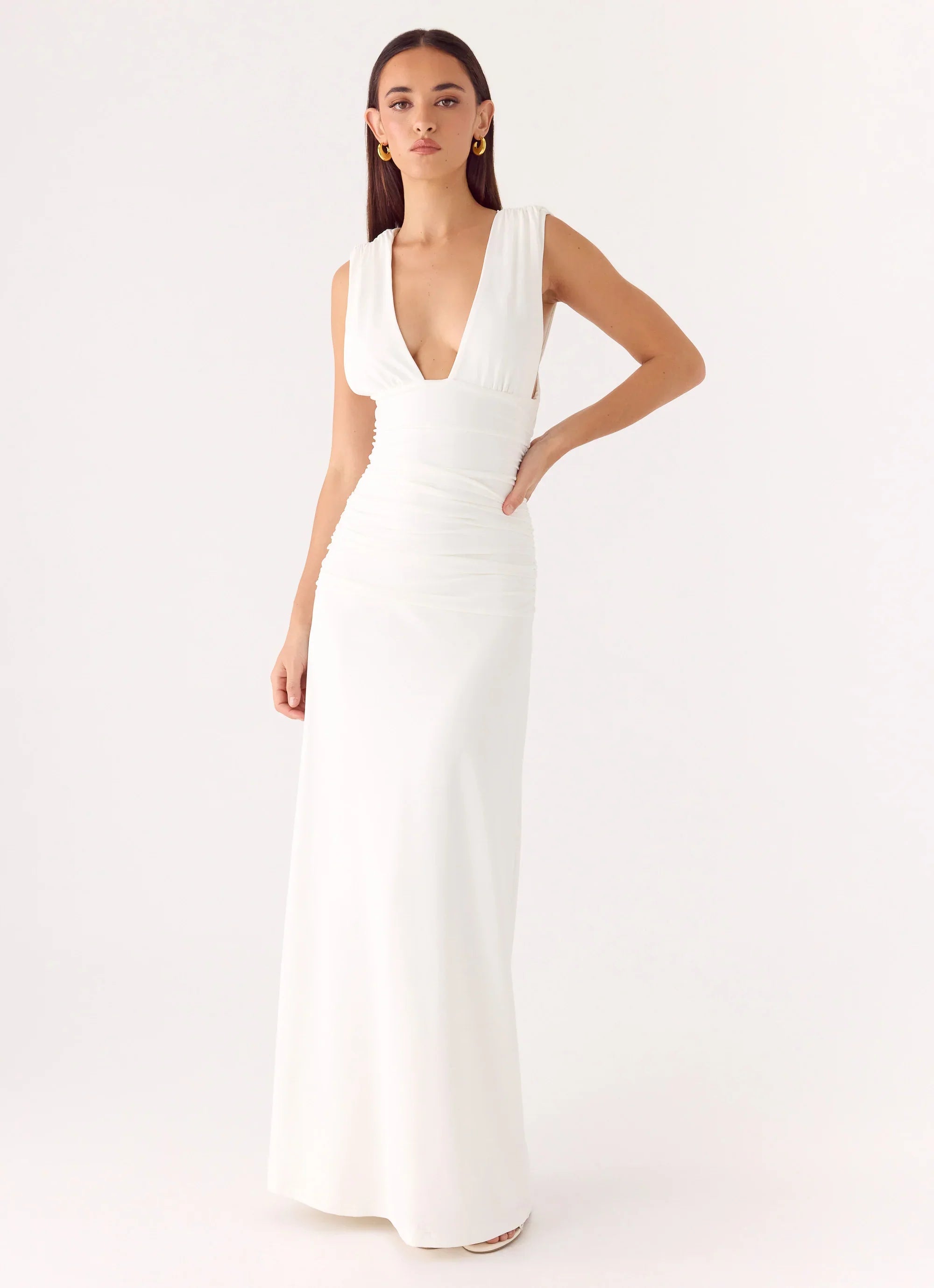 Options Maxi Dress White