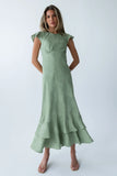 Mateo Floral Maxi Dress in Green