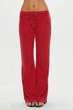 Emma Thermal Low Rise Pants Strawberry Red