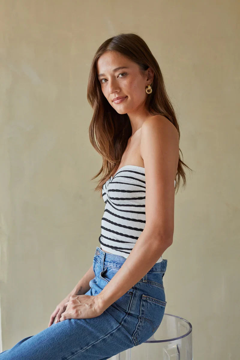 Hazel Twist Front Tube Top