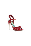 Gold Knotted Stiletto High Heel Sandals