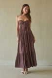 Lilith Twist Front Maxi Dress