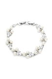 Silver Freshwater Pearl Bridal Bracelet