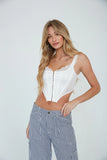 Adrie Satin Corset Top