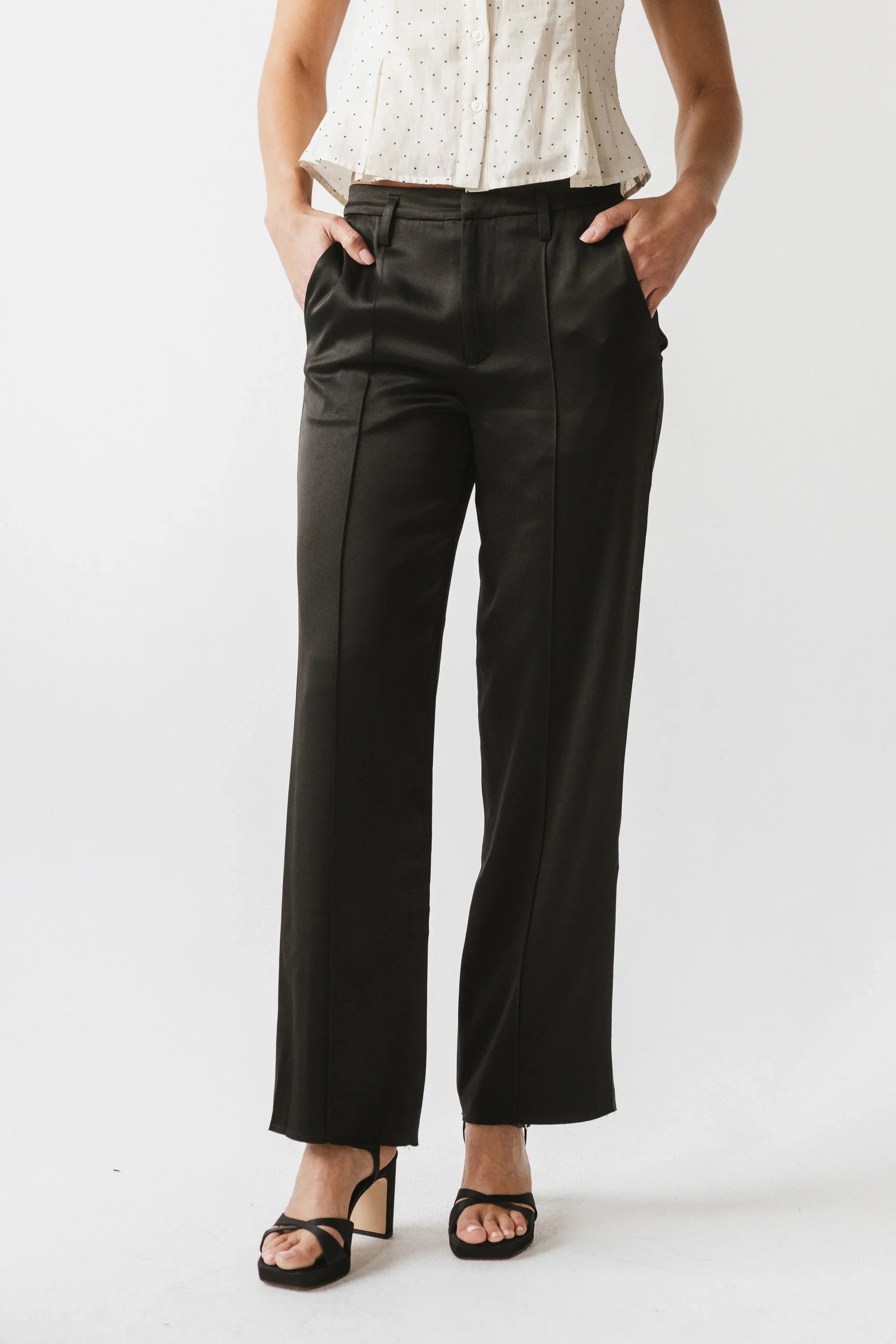 Camile Tapered Trouser in Black