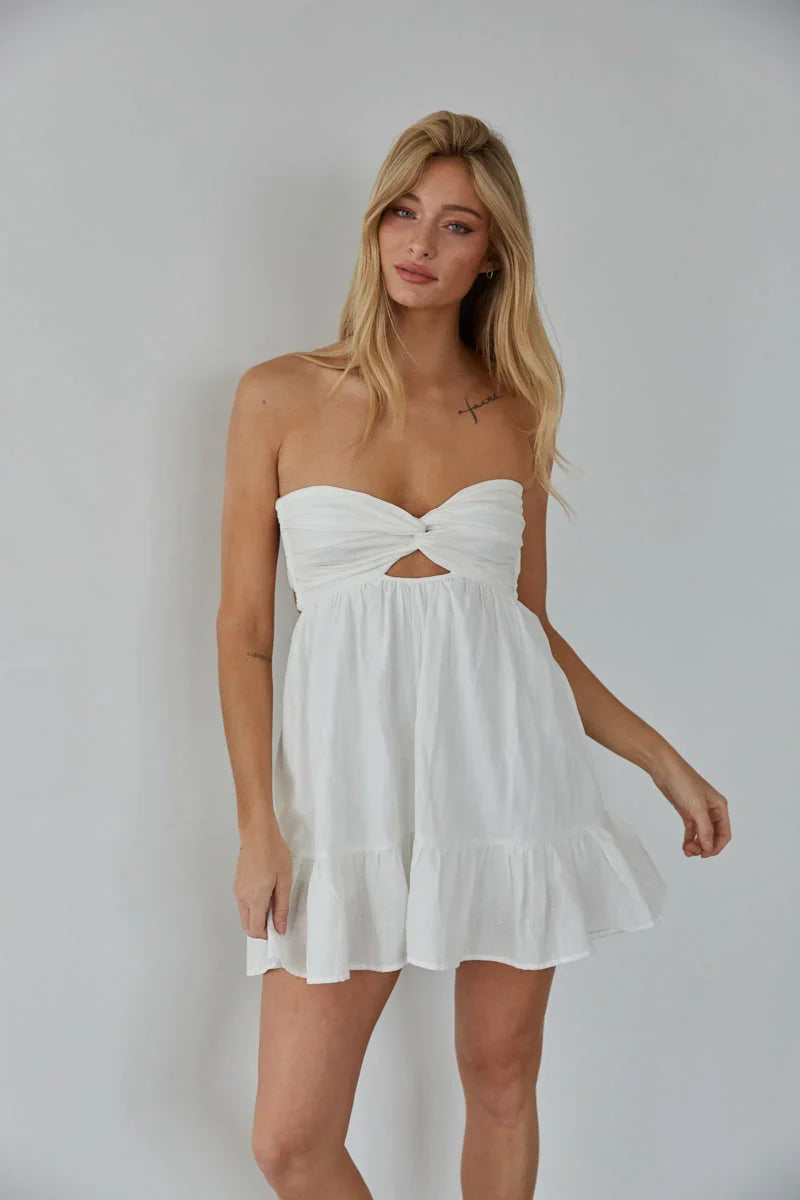 Savannah Twist Front Romper