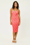 Quinn Terry Floral Dress Hibiscus Honey