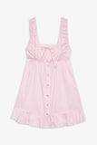 Marilyn Babydoll Dress Pink Stripe