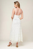 PINEAPPLE PARADISE WHITE LACE DRESS