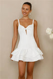 Majestic Silhouette Mini Dress White