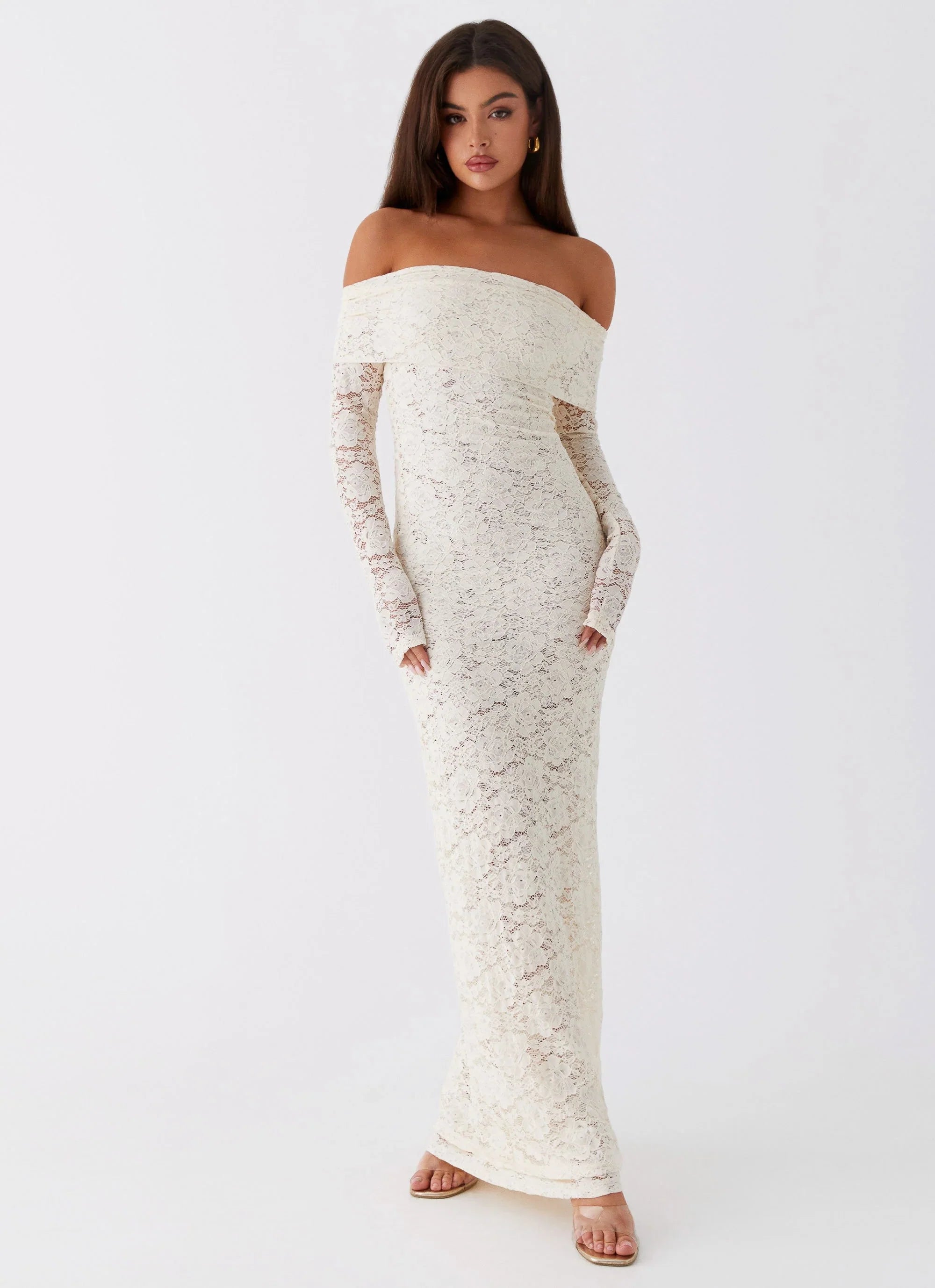 Yours Always Lace Maxi Dress Ivory