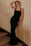 black velvet hourglass maxi dress limited edition