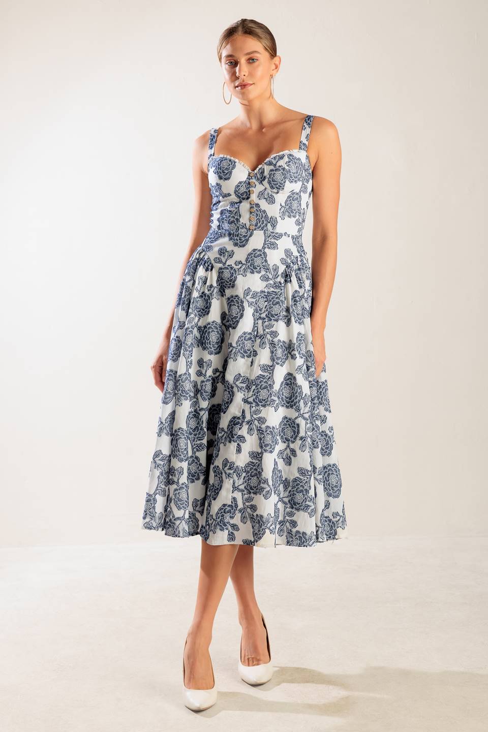 EXPLORING NEW INTERESTS MIDI DRESS