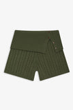Nolan Cable Cloud Knit Mini Short Jade Green