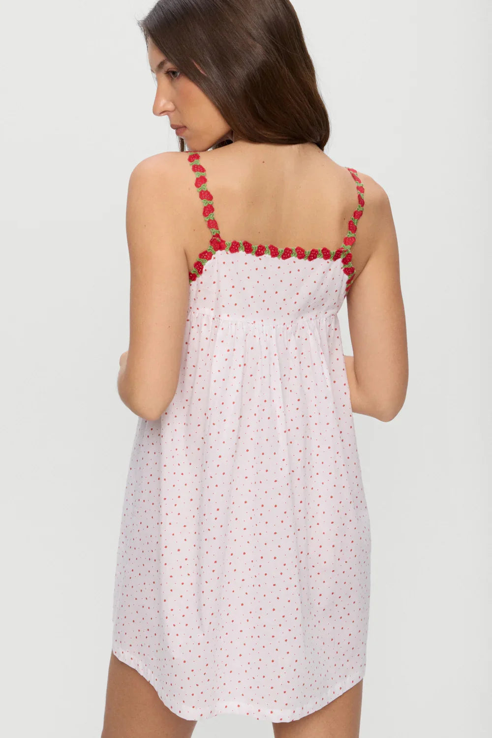 Coppola Cotton Babydoll Dress Tiny Berry