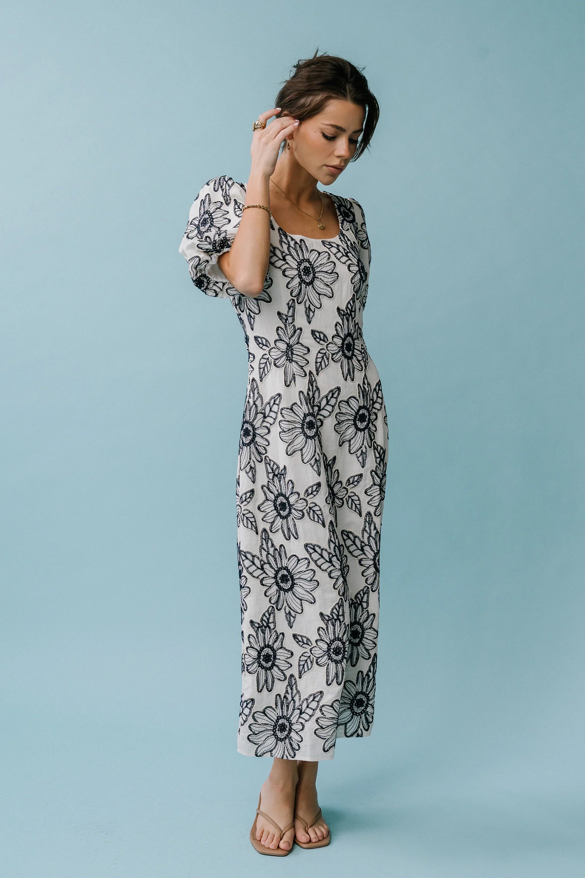 Brielle Embroidered Maxi Dress