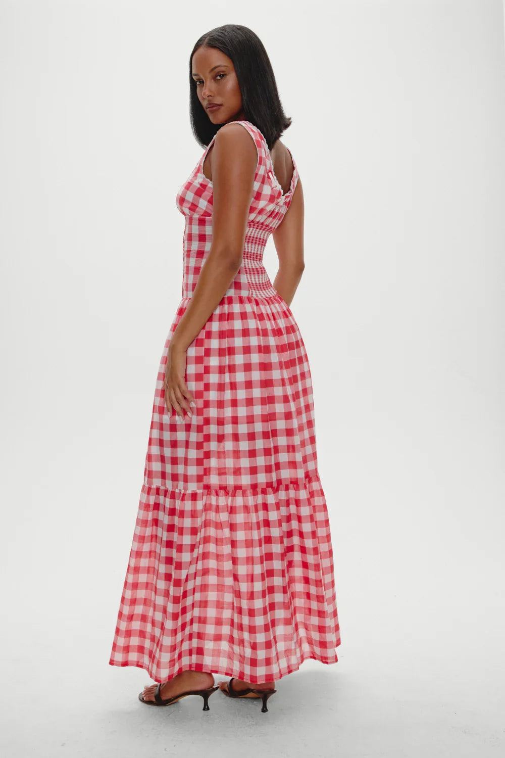 x BELLA HADID Southern Belle Midi Dress Malibu Picnic