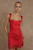 CLAUDELLE MINI DRESS RED