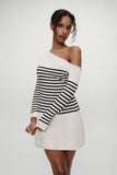 Boardwalk Off Shoulder Mini Dress Ivory