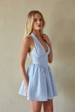 Yvonne Corset Gingham Mini Dress