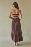Lilith Twist Front Maxi Dress