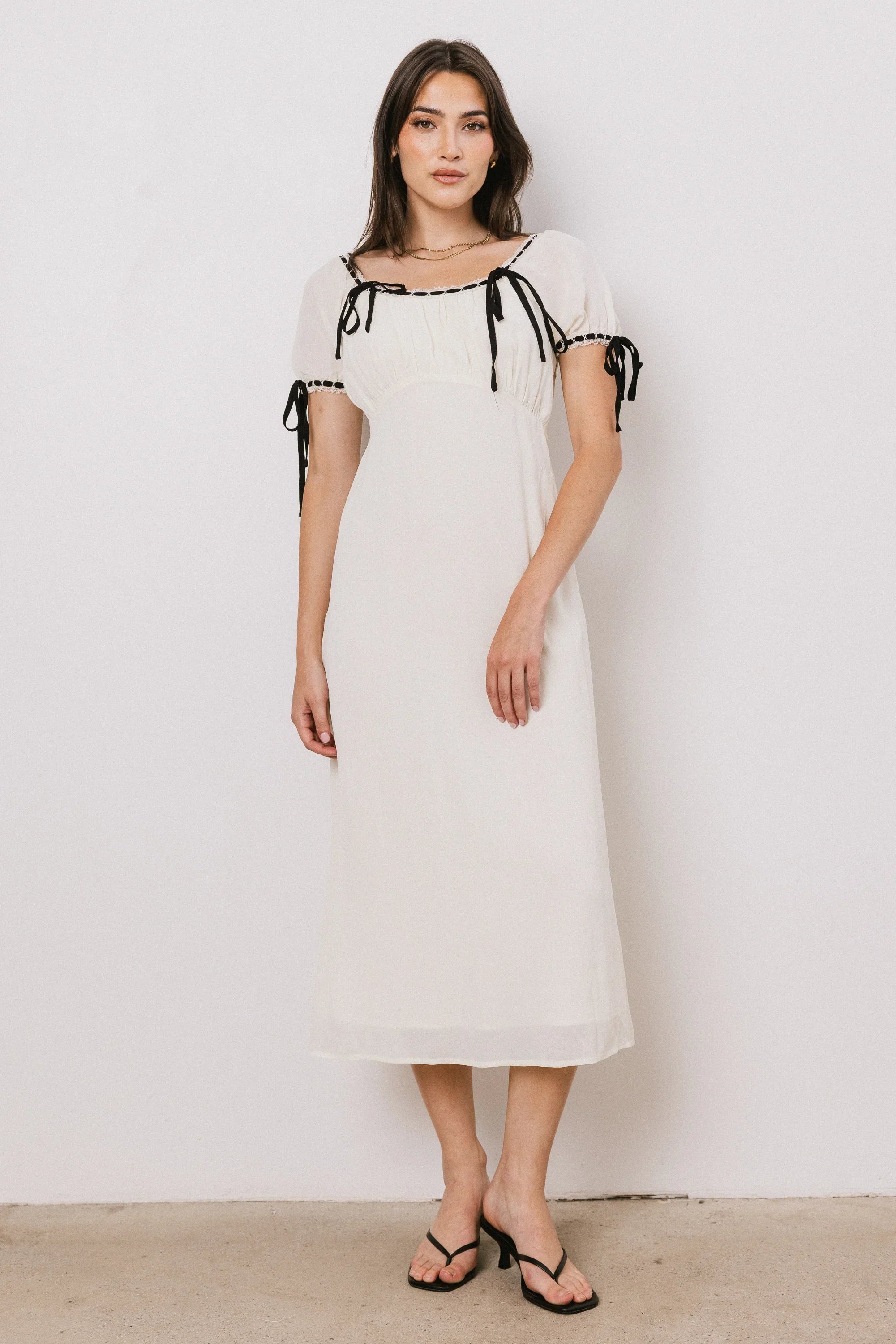 Quincy Lace Trim Midi Dress