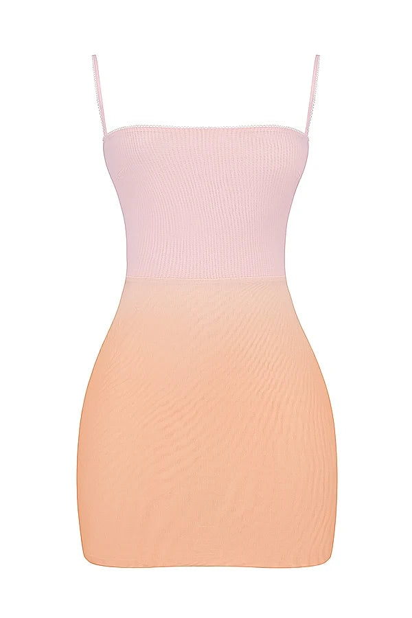 ombre mini dress