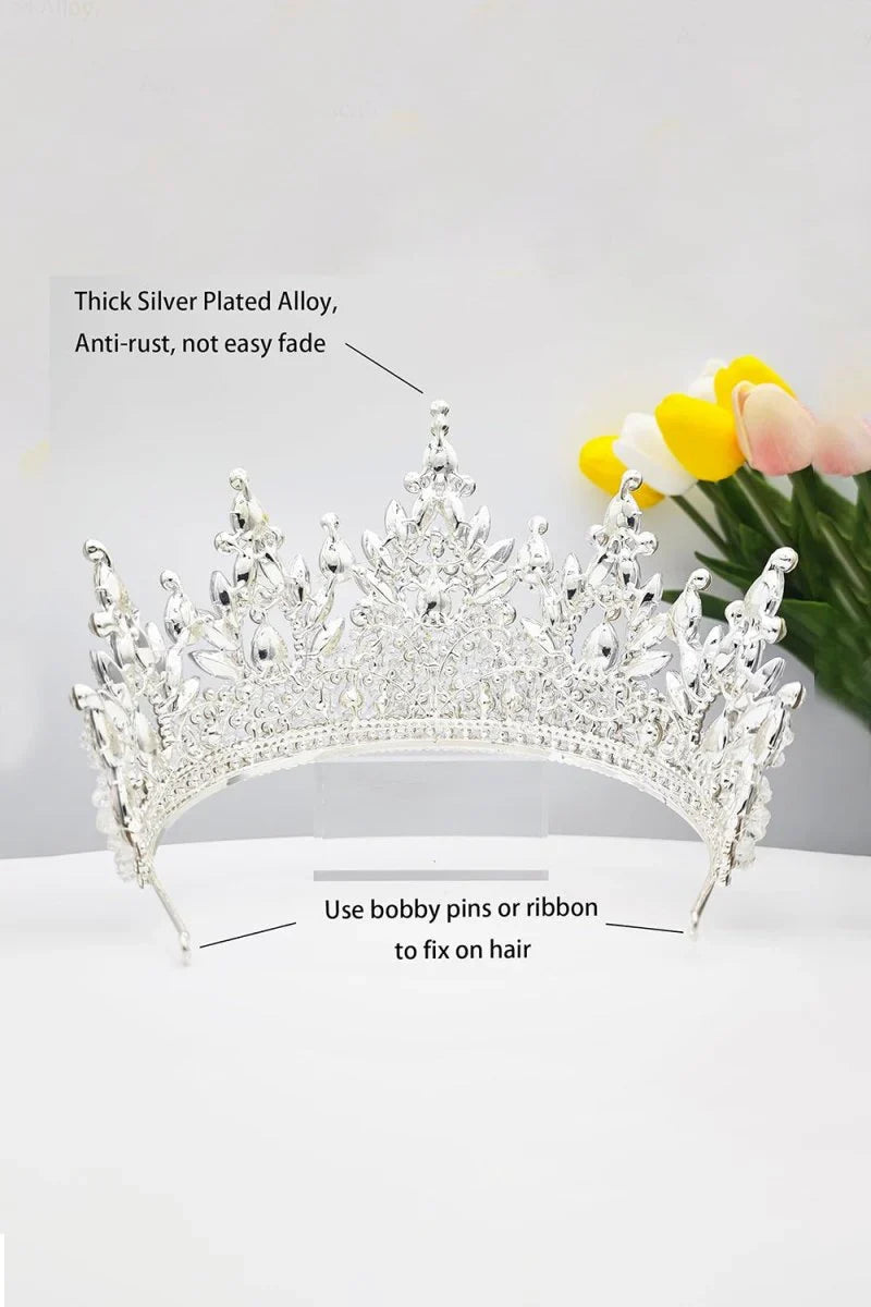 Pink Rhinestone Queen Tiara