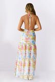 Coral Reef Beauty Halter Maxi Dress Multi
