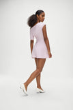 Roslyn Off Shoulder Mini Dress Rosewater Stripe