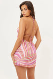 Debbie Sustainable Halter Dress Dance Pink