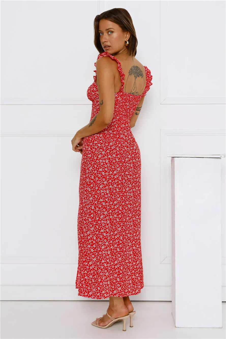 Here To Slay Maxi Dress Red
