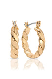 Textured Mini Hoops Earrings