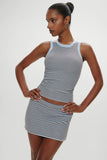 Cuddle Knit Tank Top Montauk Stripe