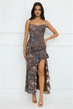 Feline Maxi Dress Leopard