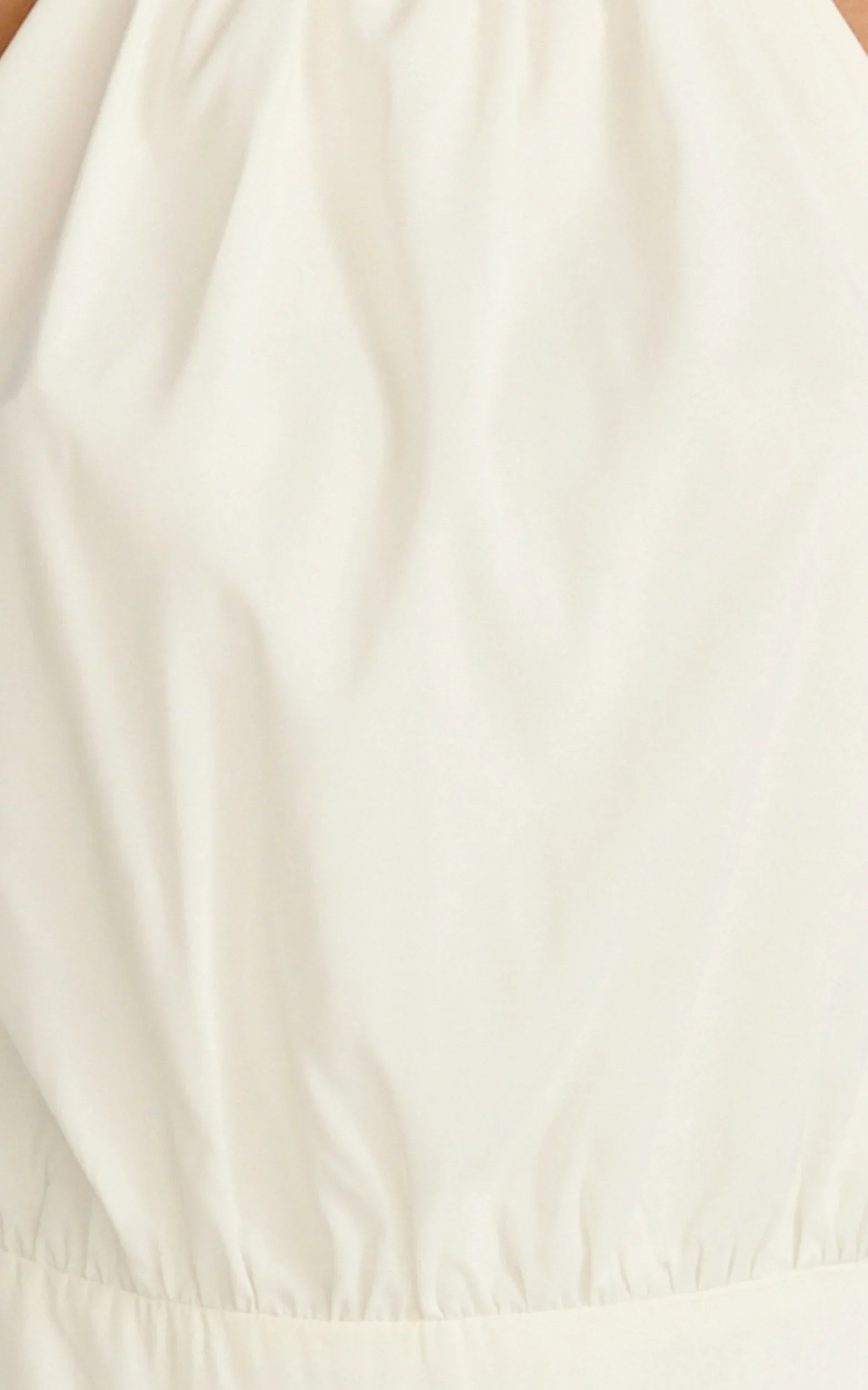 Thea Mini Dress Backless Halter Dress in Off White