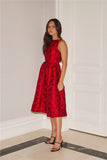 All Things Girly Midi Dress Red