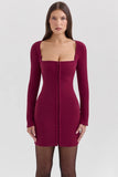 berry bodycon mini dress sale