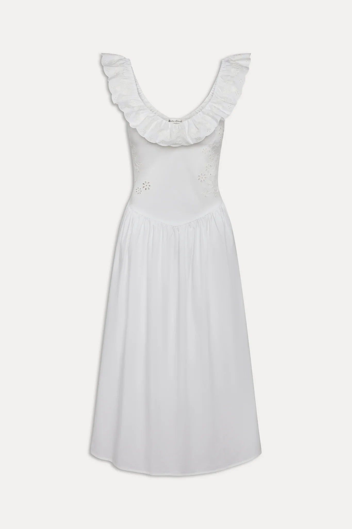 Georgia Cotton Embroidered Midi Dress Angels Meadow