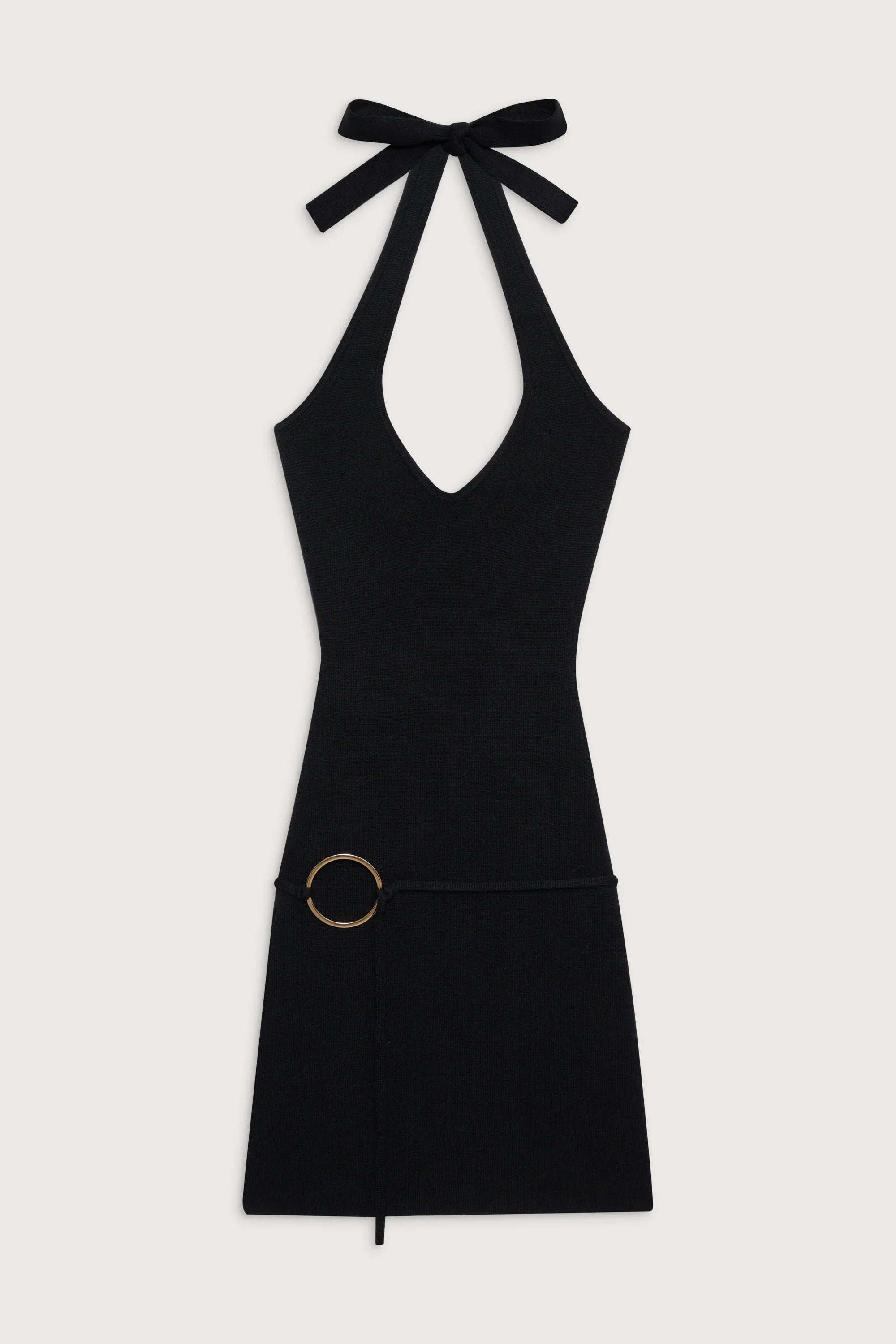 Dolly Knit Mini Dress Black
