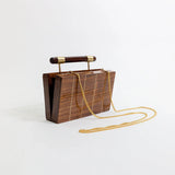 Brasswood Briefcase Clutch
