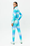 Bowie Cropped Knit Sweater Blue Horizon