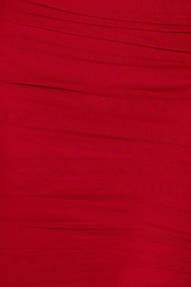 Seen Lavishly Mesh Maxi Dress Wine