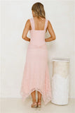 Moonrise Lace Off Shoulder Maxi Dress Pink